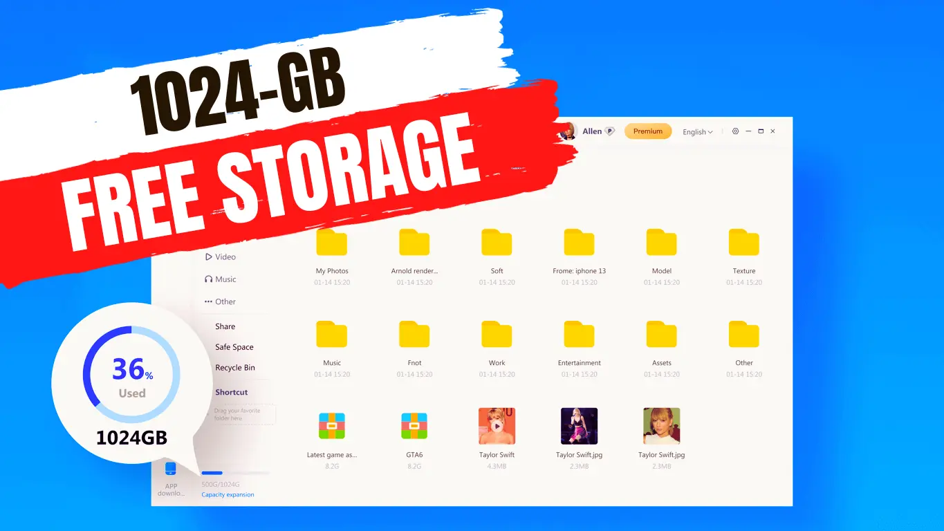 1024-GB Free Storage