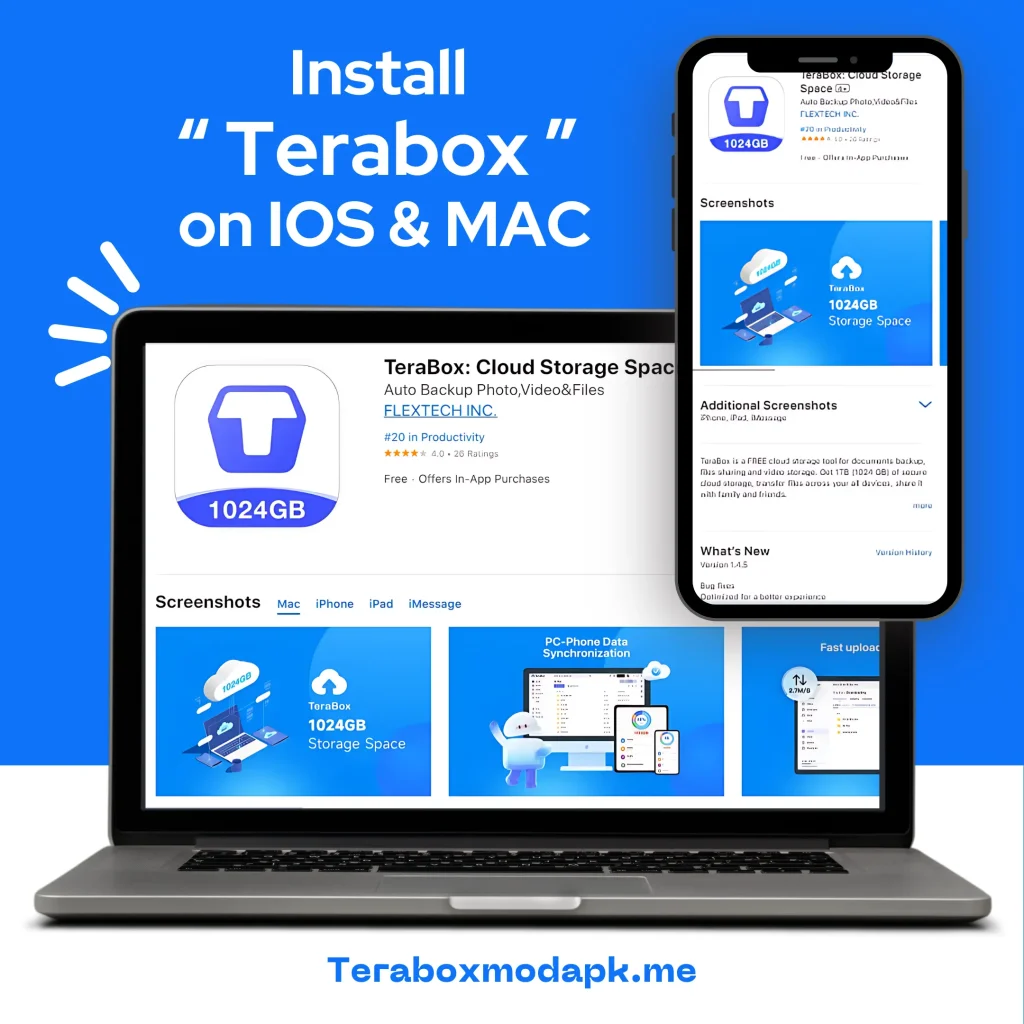 Install Terabox on MAC & IOS
